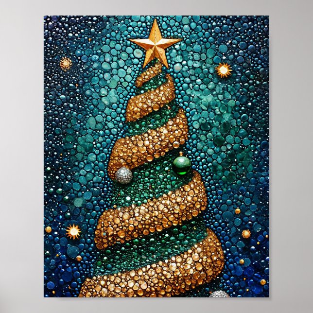 Christmas tree art poster (Front)