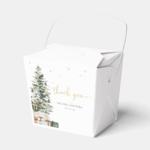 Christmas Tree Baby Shower Favour Box