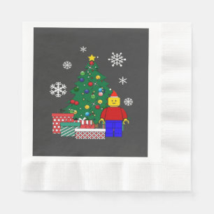 Christmas Tree Baseball Napkin