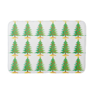 **CHRISTMAS TREE BATH MATT** MATCHING ACCESSORIES BATH MAT