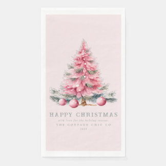 Christmas Tree Baubles Holiday Guest Towel Paper  Napkin