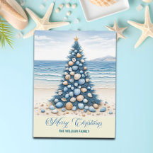Christmas Tree Beach Merry Christmas