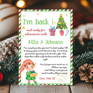 Christmas Tree Birthday Party Message Card