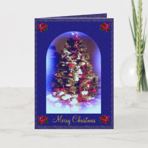 Christmas Tree Blue Card