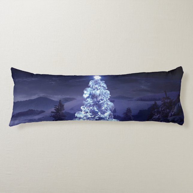 Christmas Tree  Body Pillow (Front)