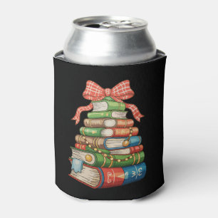 Christmas Tree Books Bow Reading Librarian Teacher Can Cooler