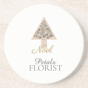 Christmas Tree Boutique Florist Branding, Noel Coaster