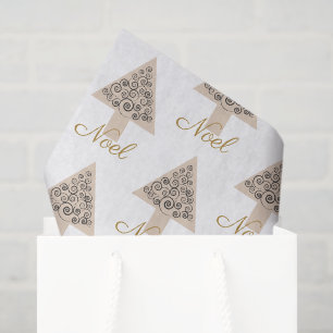 Christmas Tree Boutique Florist Branding, Noel Tissue Paper