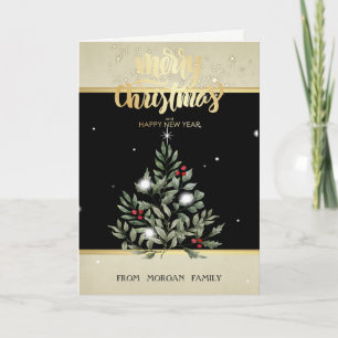 Christmas Tree Branches Holiday Card