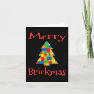 Christmas Tree Brick Master Builder Brick Set Bloc Card