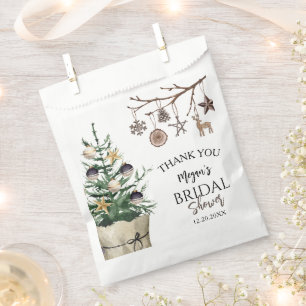 Christmas Tree   Bridal Shower Thank You Favour  Bag