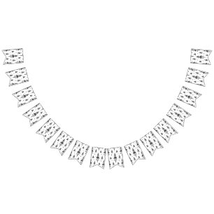 Christmas tree   bunting flags