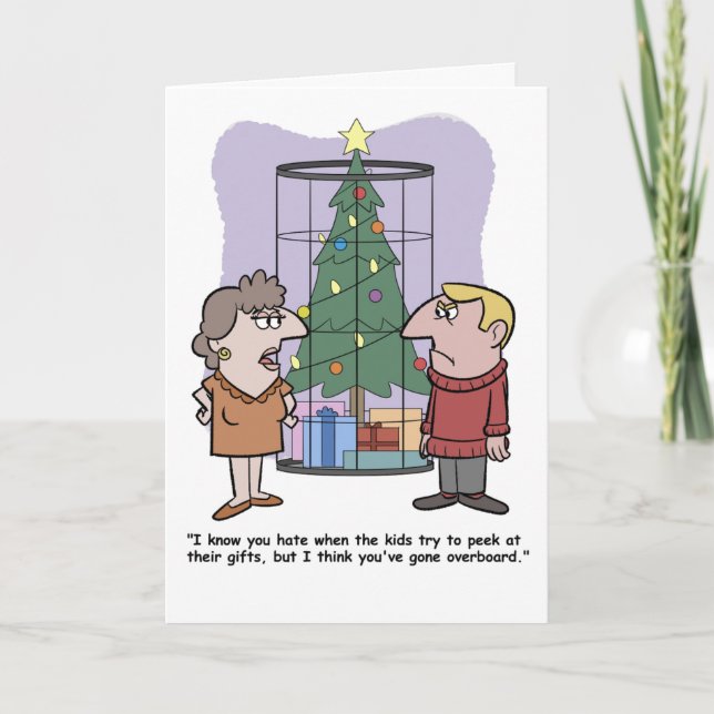 Christmas Tree Cage Card (Front)