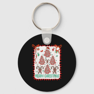Christmas Tree Cakes Funny Debbie Becky Jen Cake L Keychain