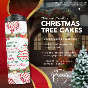 Christmas Tree Cakes Thermal Tumbler