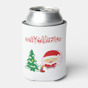 Christmas tree can cooler