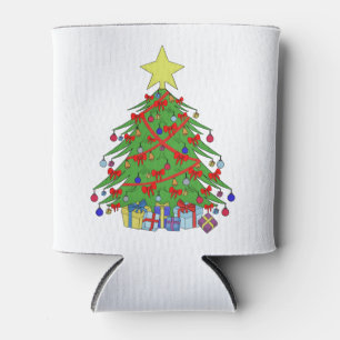 Christmas tree can cooler