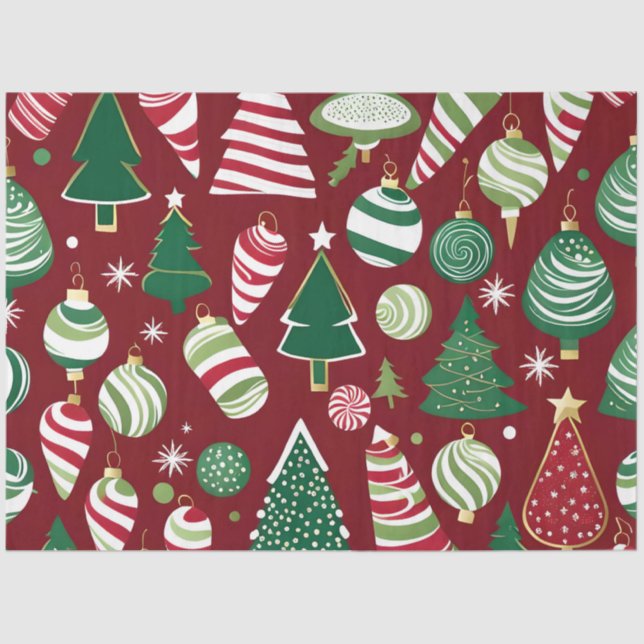 christmas tree candy ornaments tissue paper (Front)