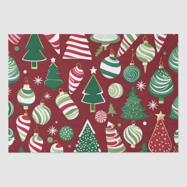 christmas tree candy ornaments tissue paper (Front)