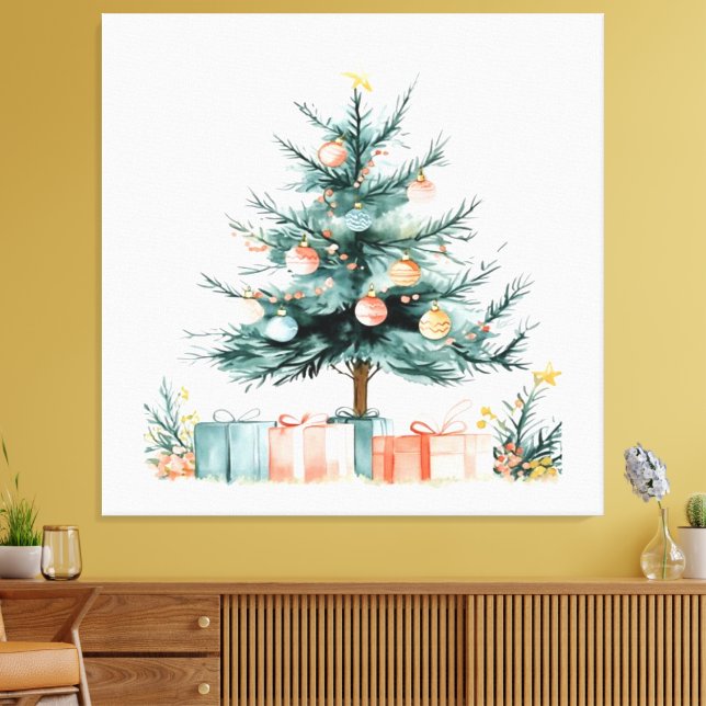 Christmas tree  canvas print (Insitu(LivingRoom))