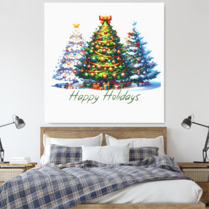 Christmas tree canvas print