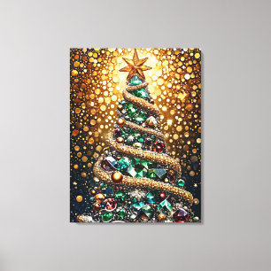 Christmas tree canvas print