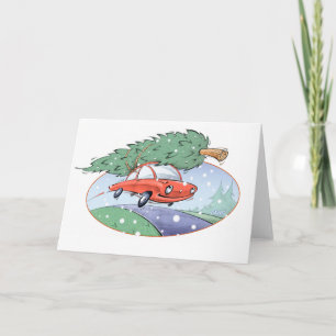 "Christmas Tree Car"- by Gerry O'Neill Holiday Card