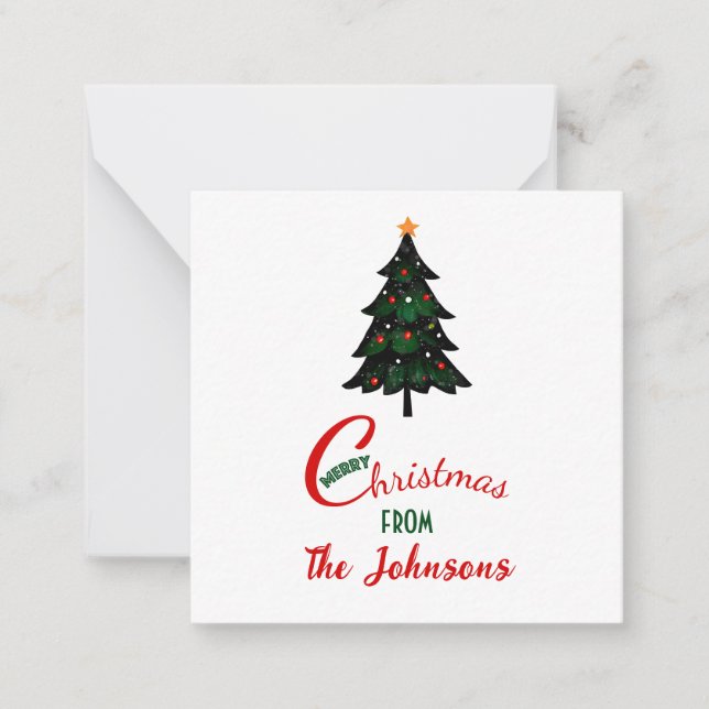 Christmas Tree Card (Front)
