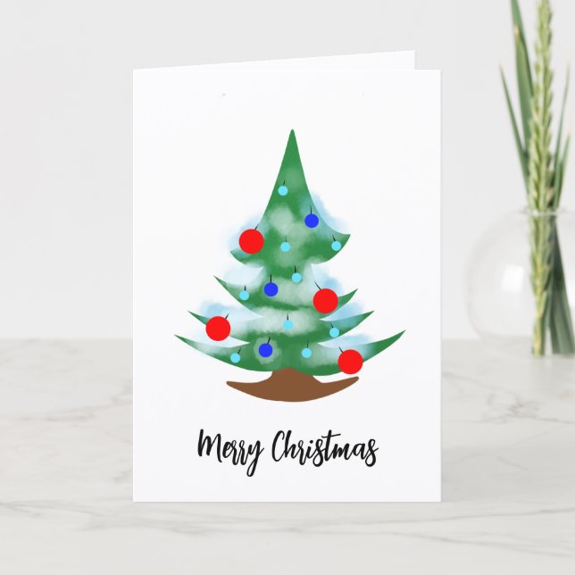 Christmas tree card (Front)