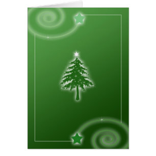Christmas Tree Card in Green