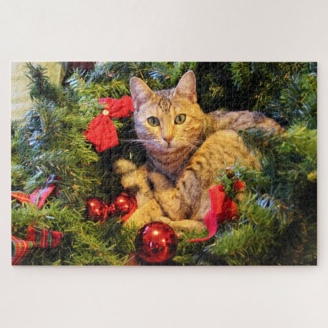 christmas tree cat puzzle (Horizontal)