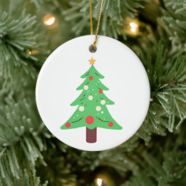Christmas Tree Ceramic Ornament