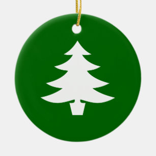 Christmas Tree Ceramic Ornament