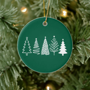 Christmas Tree  Ceramic Ornament