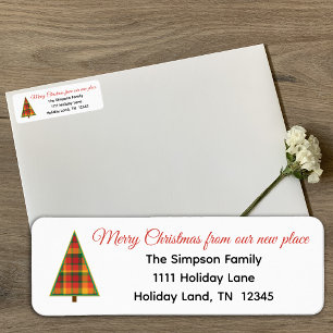 Christmas Tree Change of Address Return Address