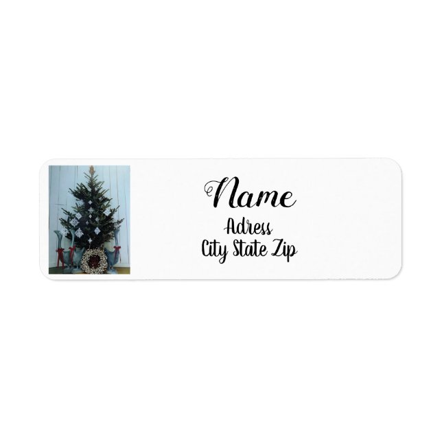 "CHRISTMAS "TREE" CHRISTMAS ADDRESS LABEL (Front)
