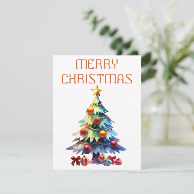 Christmas Tree - Christmas Card (Standing Front)