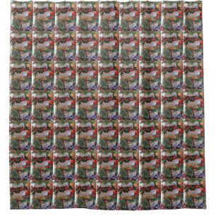 **CHRISTMAS TREE** CHRISTMAS SHOWER CURTAIN