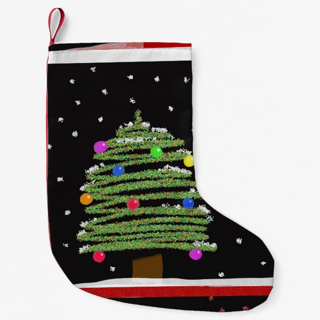 Christmas Tree Christmas Stocking (Front)