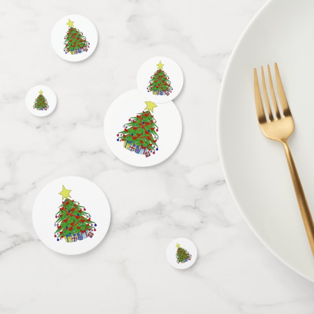 Christmas tree confetti (Group)