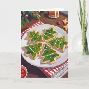 Christmas Tree Cookies Holiday Card
