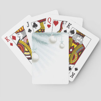 Christmas tree corner element playing cards
