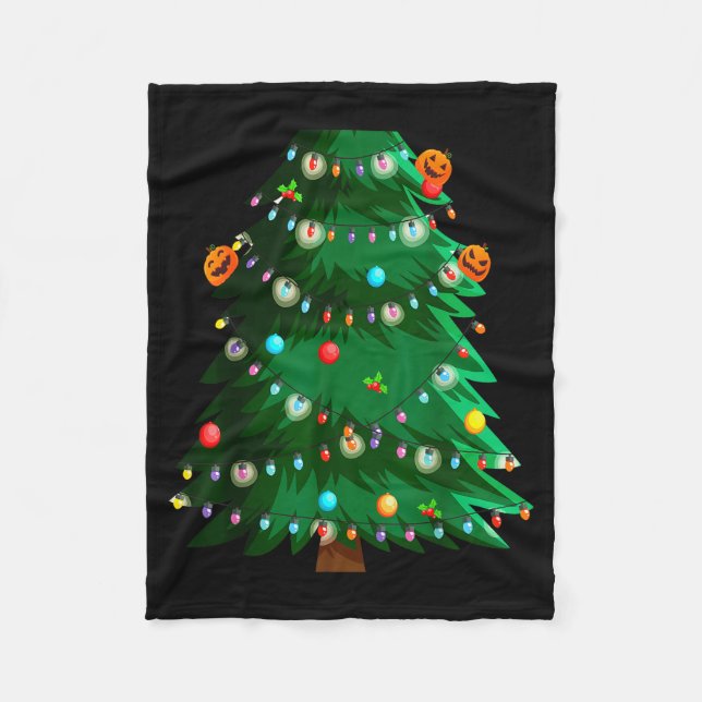 Christmas Tree Costume Idea For Adults &amp; Chris Fleece Blanket (Front)