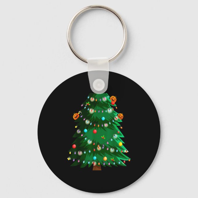 Christmas Tree Costume Idea For Adults &amp; Chris Keychain (Front)