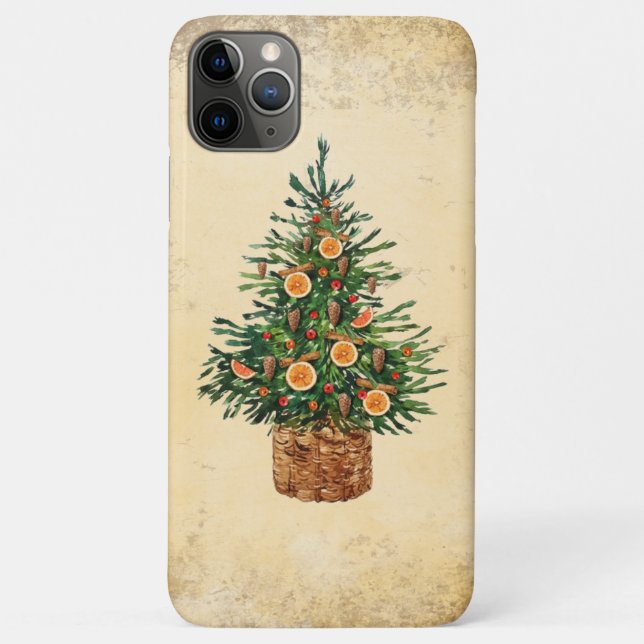 Christmas Tree Country Traditional Simple Rustic Case-Mate iPhone Case (Back)