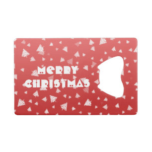 Christmas Tree Credit Card Bottle Opener