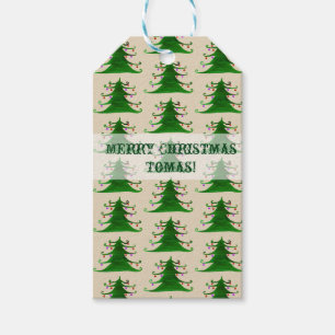Christmas Tree Custom Gift Tags