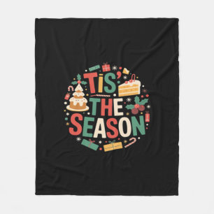 Christmas Tree Cute - Tis The Season Fleece Blanket