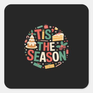 Christmas Tree Cute - Tis The Season Square Sticker