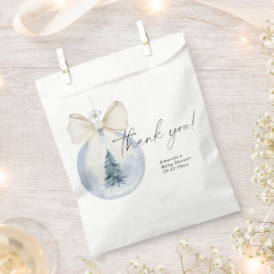 Christmas tree decoration Baby shower Thank You Favour Bag